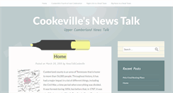Desktop Screenshot of cookevillesnewstalk.com